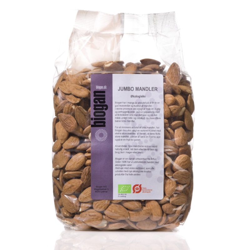Biogan økologiske Mandler 1kg