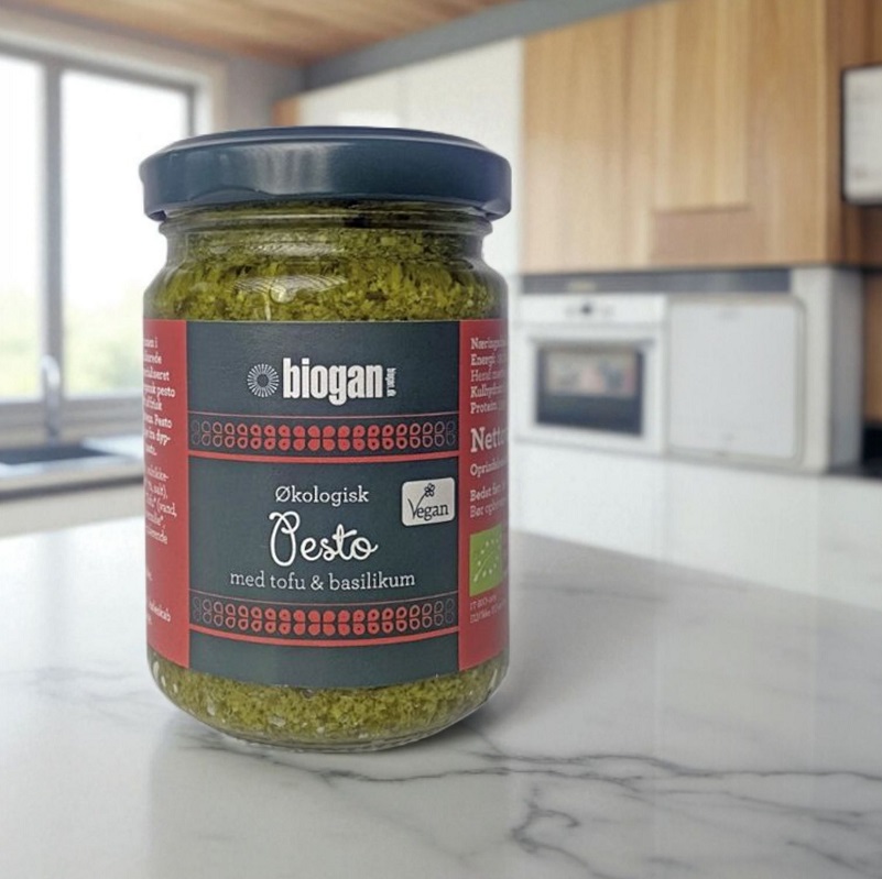 Biogan økologisk Pesto Tofu Basilikum