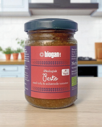 Biogan   økologisk Pesto   Tofu   Soltørrede Tomater