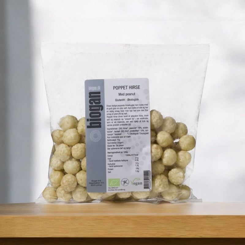 Biogan økologisk Poppet Hirse Peanut