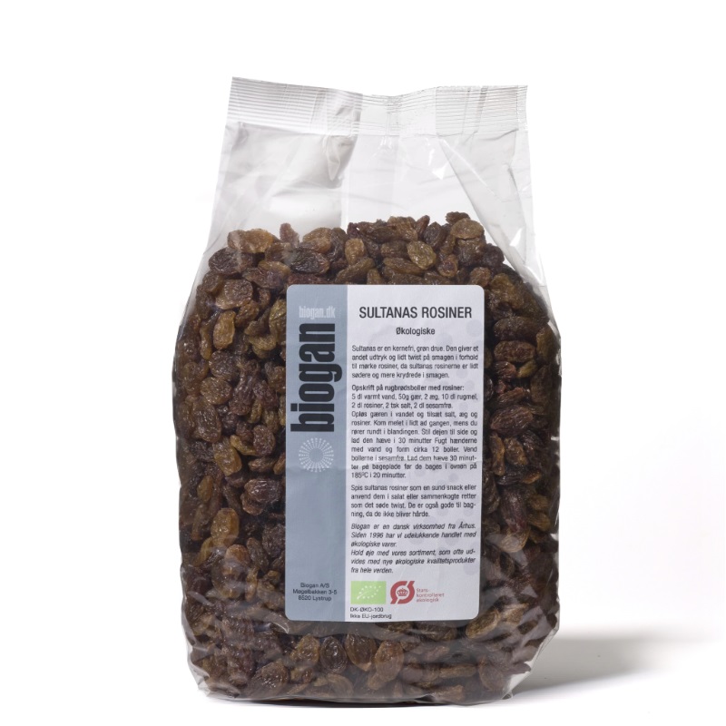 Biogan økologiske Sultanas Rosiner