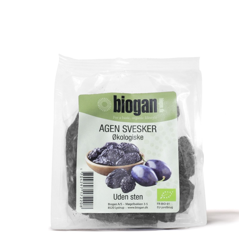 Biogan økologiske Svesker Uden Sten 250g