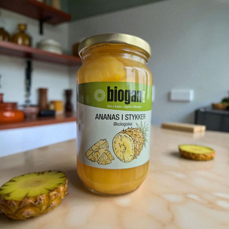 Biogan økologiske Ananas I Stykker