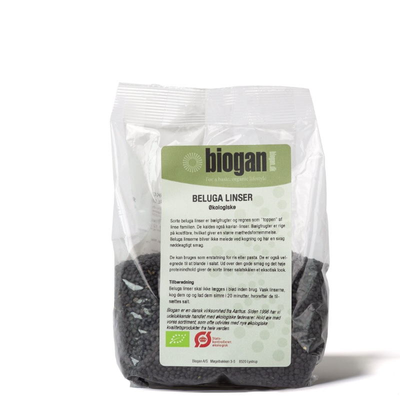 Biogan økologiske Beluga Linser