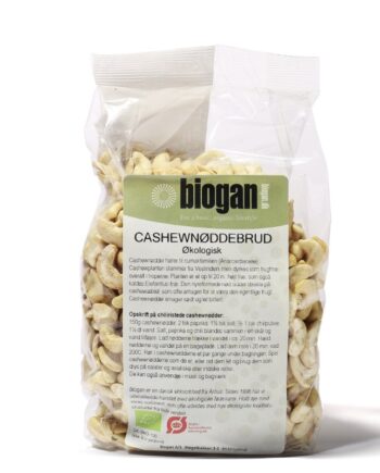 Biogan   økologsiske Cashewnødder I Brud 500g