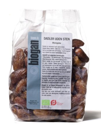 Biogan   økologiske Dadler Uden Sten 500g