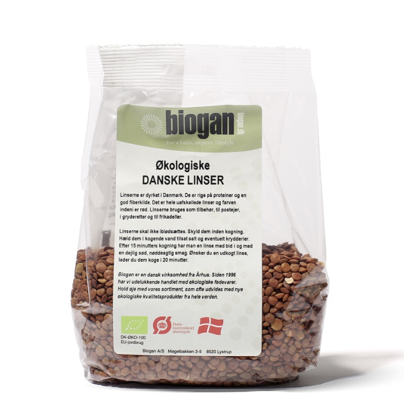 Biogan økologiske Danske Linser