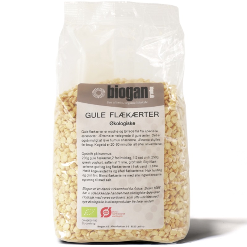 Biogan økologiske Gule Flækærter