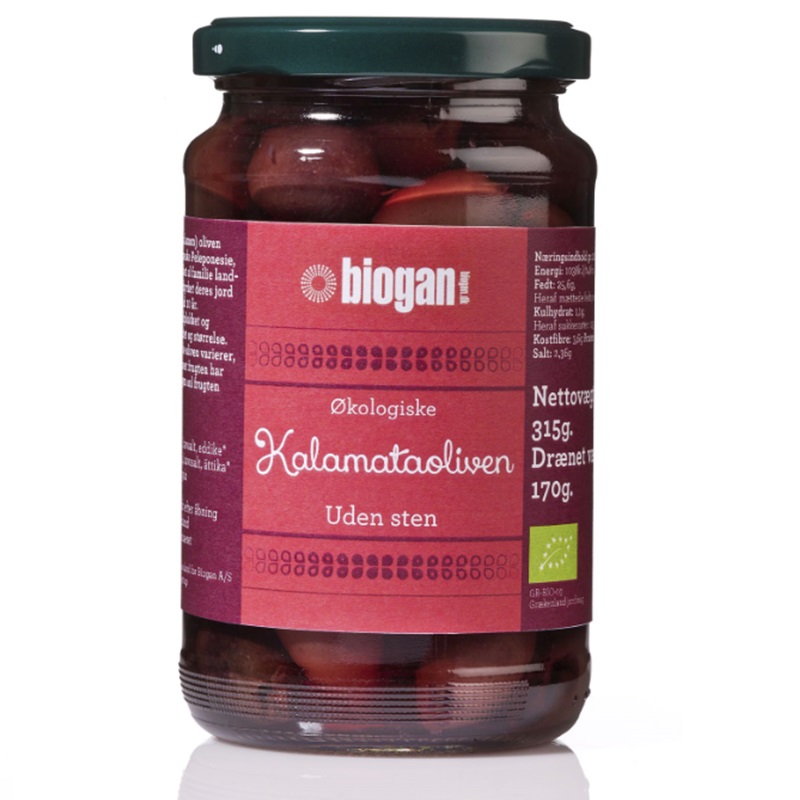 Biogan økologiske Kalamata Oliven Uden Sten