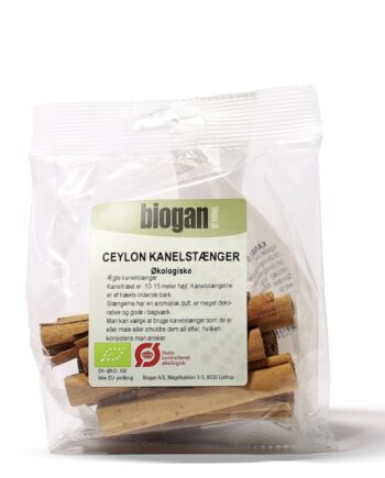 Biogan   økologiske Kanelstænger