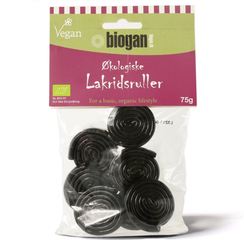 Biogan økologiske Lakridsruller Vegan