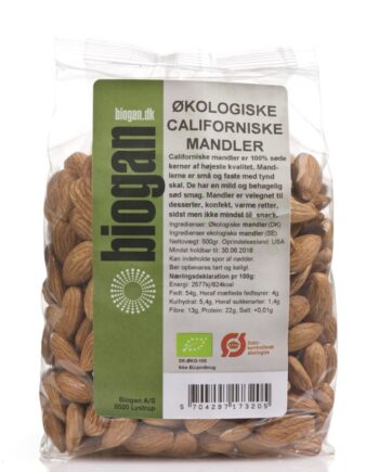 Biogan   økologiske Mandler Californiske 400g