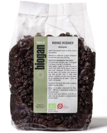 Biogan   økologiske Mørke Rosiner 1kg