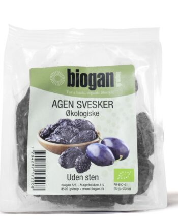 Biogan   økologiske Svesker Uden Sten 500g