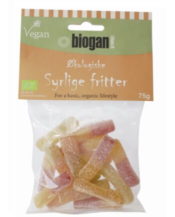 Biogan   økologiske Syrlige Fritter   Vegan