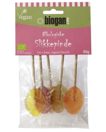 Biogan   økologiske Slikkepinde   Vegan