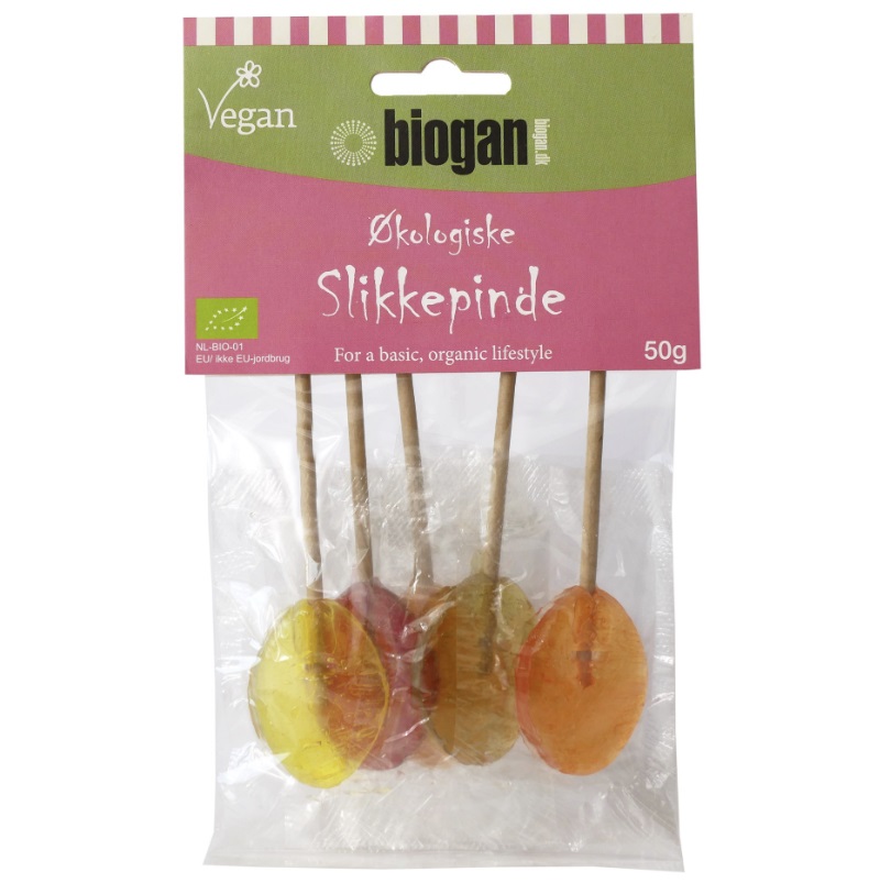 Biogan økologiske Slikkepinde Vegan
