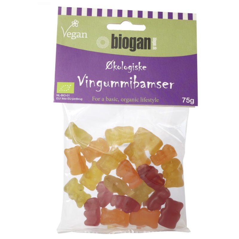 Biogan økologiske Vingummibamser Vegan