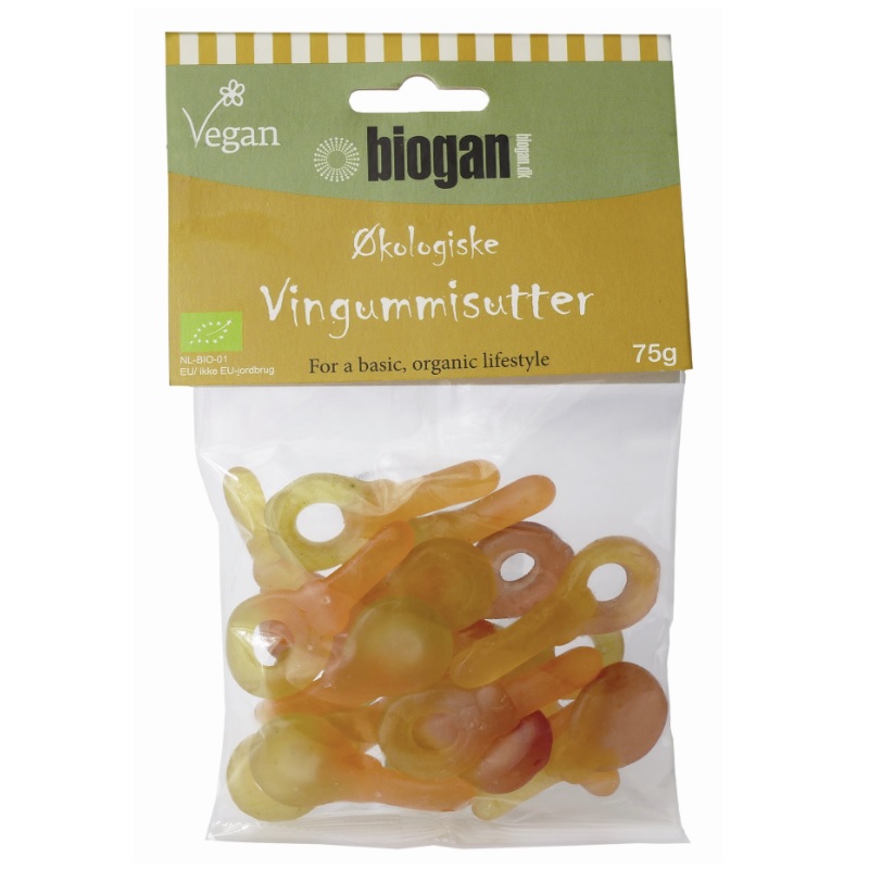 Biogan økologiske Vingummisutter Vegan