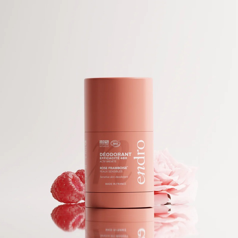Endro Cosm? Tiques Bio Deodorant Stick Rose Hindbær