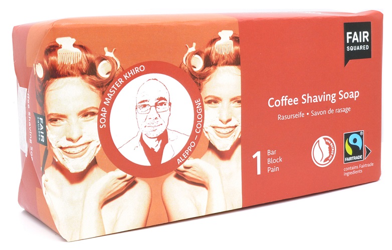 Fair Squared Storkøb 450g økologisk Barbersæbe Med Kaffe Ekstrakt