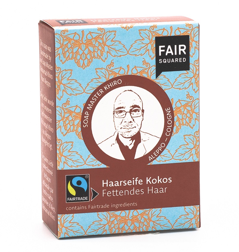 Fair Squared økologisk Kokos Shampoobar Uno Fedtet Hår
