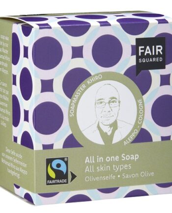 Fair Squared   økologisk All In One Oliven   øl Sæbebar