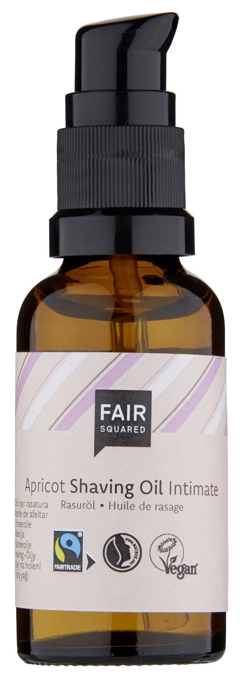 Fair Squared økologisk Apricot Intimate Shaving Oil Med Pumpe