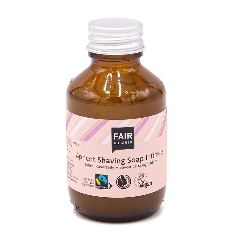 Fair Squared økologisk Intimate Shaving Soap Apricot 100ml