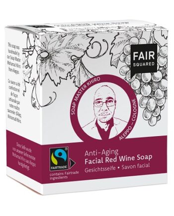 Fair Squared   økologisk Anti Age Ansigtssæbe Med Rødvin