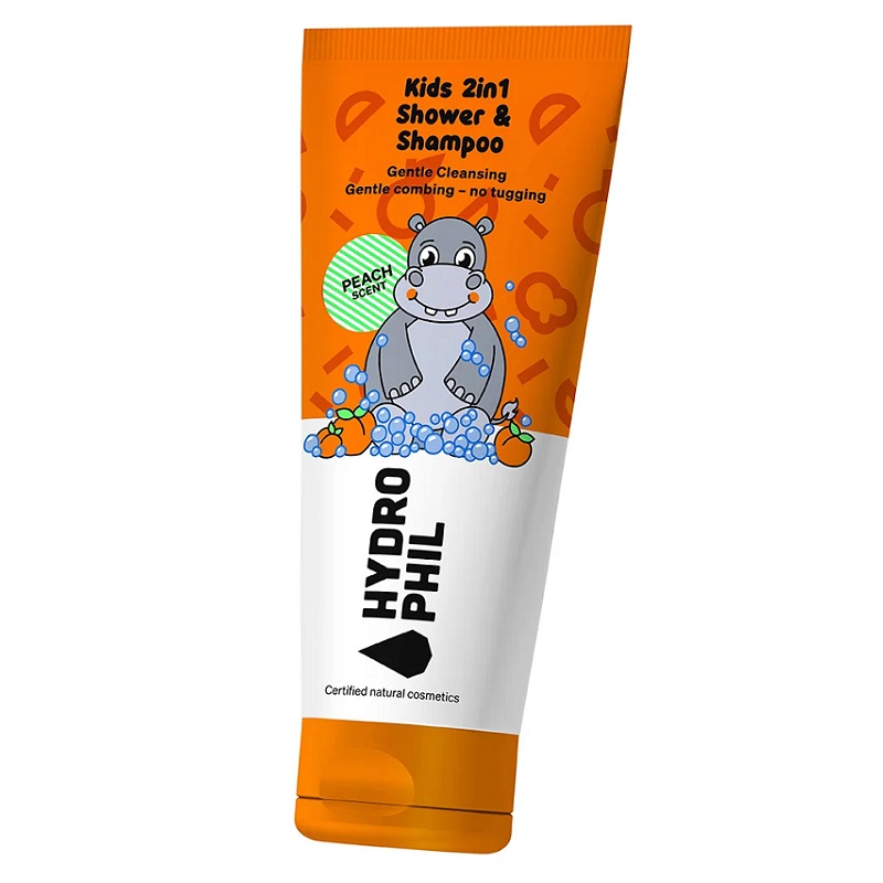 Hydrophil Kids 2in1 Shower Shampoo Hippo
