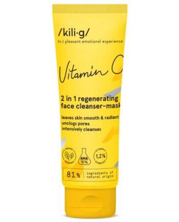 Kili X2219 G    Vitamin C   Regenerating 2 In 1 Regenerating Face Cleanser Mask   Glowing