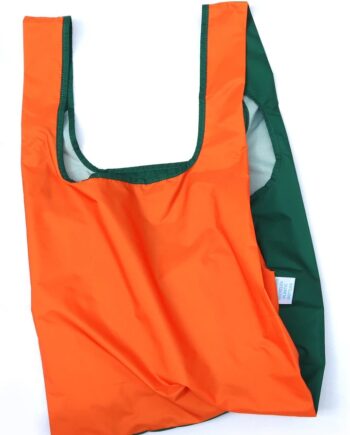 Kind Bag   Bicolour Orange   Green Indkøbspose I Medium