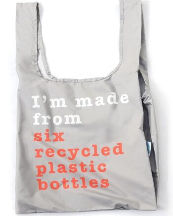 Kind Bag   Recycle Grey   Coral Indkøbspose I Medium