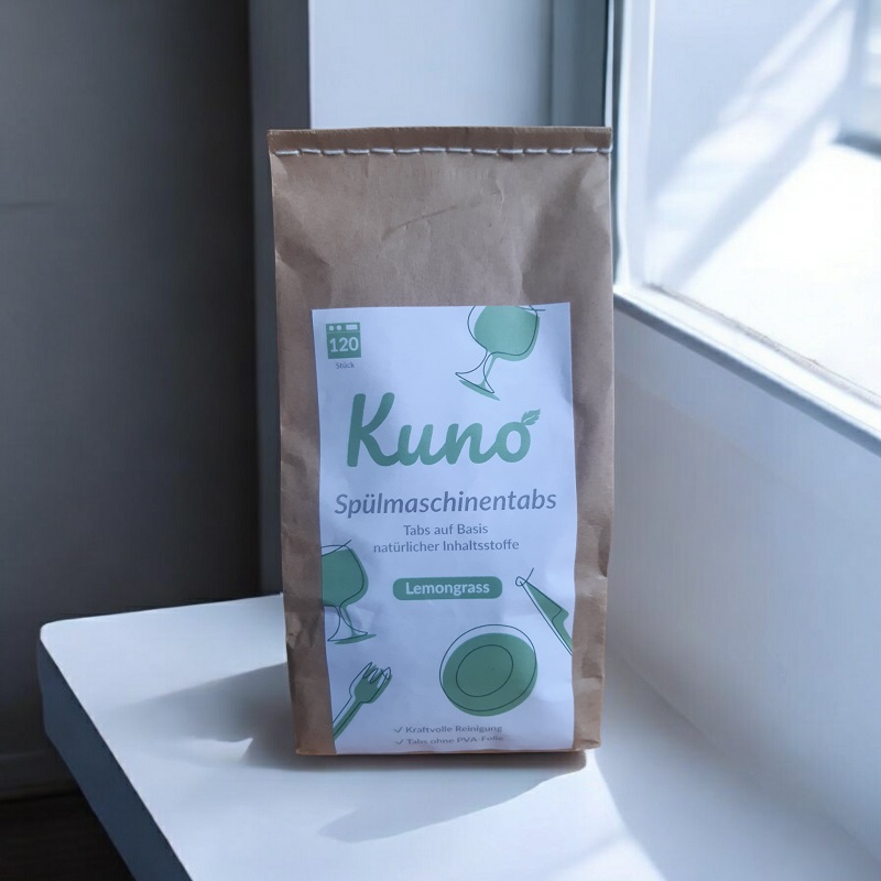 Kuno Opvasketabs Med Citrongræs 120 Stk