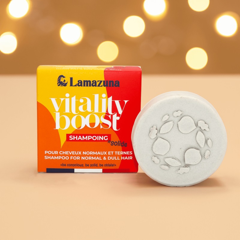 Lamazuna Shampoobar Til Normalt Tørt Hår Vitality Boost