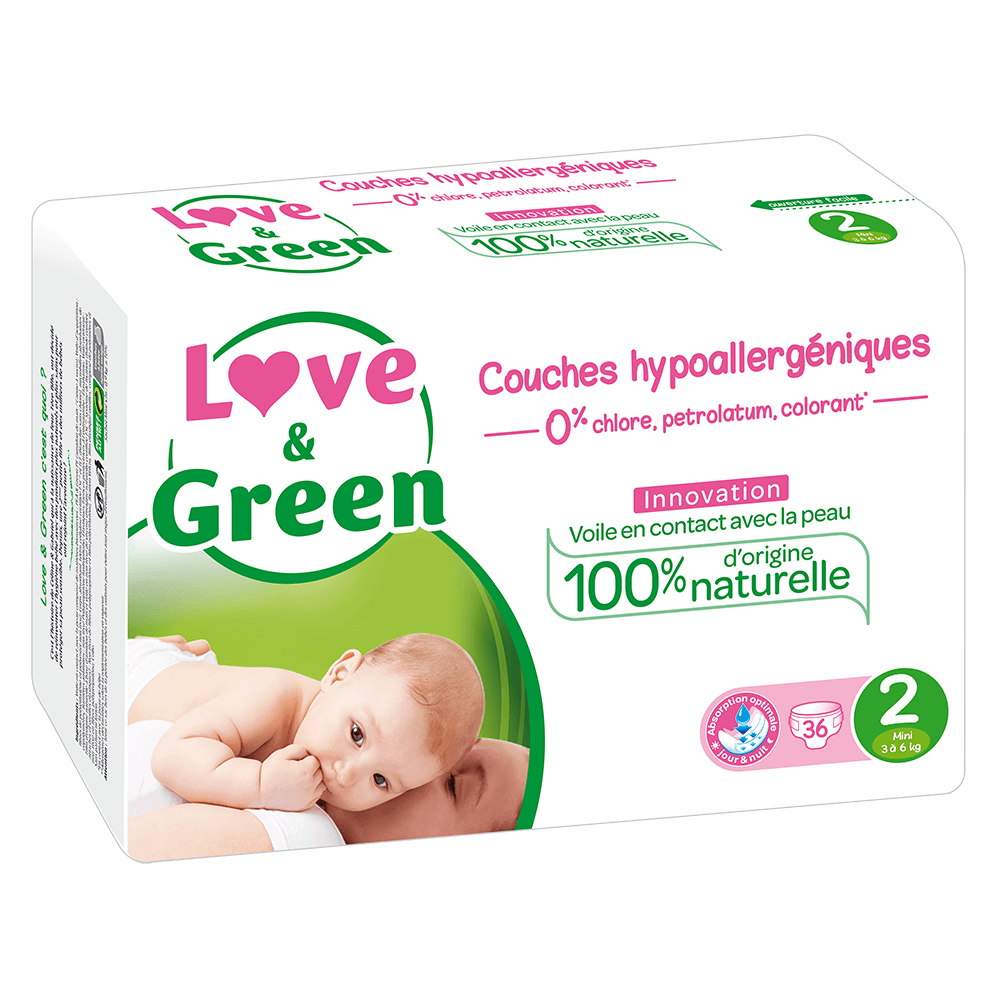 Love Green Newborn Bleer 3 Til 6 Kg