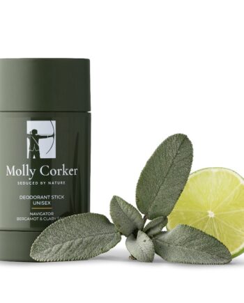 Molly Corker   Natural Deodorant Stick   Bergamot   Clary Sage   Navigator