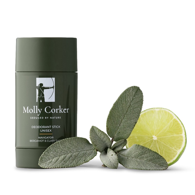 Molly Corker Natural Deodorant Stick Bergamot Clary Sage Navigator