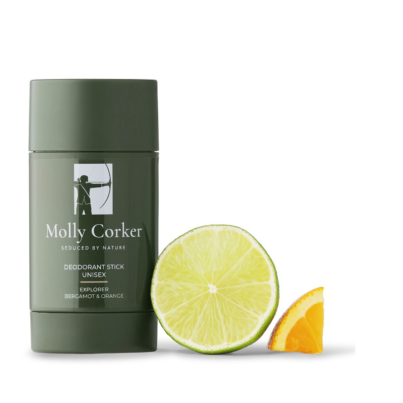 Molly Corker Natural Deodorant Stick Bergamot Orange Explorer