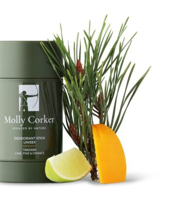 Molly Corker   Natural Deodorant Stick   Lime   Pine  Orange   Tracker