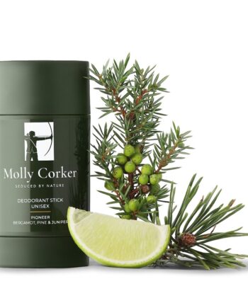 Molly Corker   Natural Deodorant Stick   Juniper   Bergamot  Pine   Pioneer