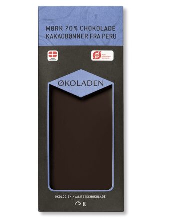 økoladen   økologisk Mørk 70  Chokolade