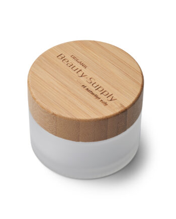 Organic Beauty Supply   Diy Matteret Kosmetik Krukke Med Bambuslåg 50ml