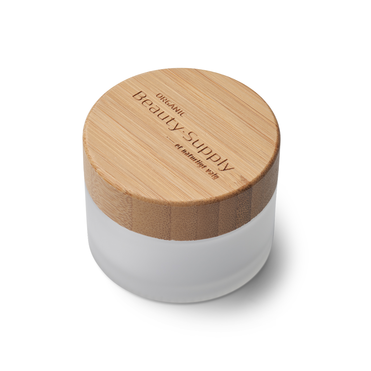 Organic Beauty Supply Diy Matteret Kosmetik Krukke Med Bambuslåg 50ml