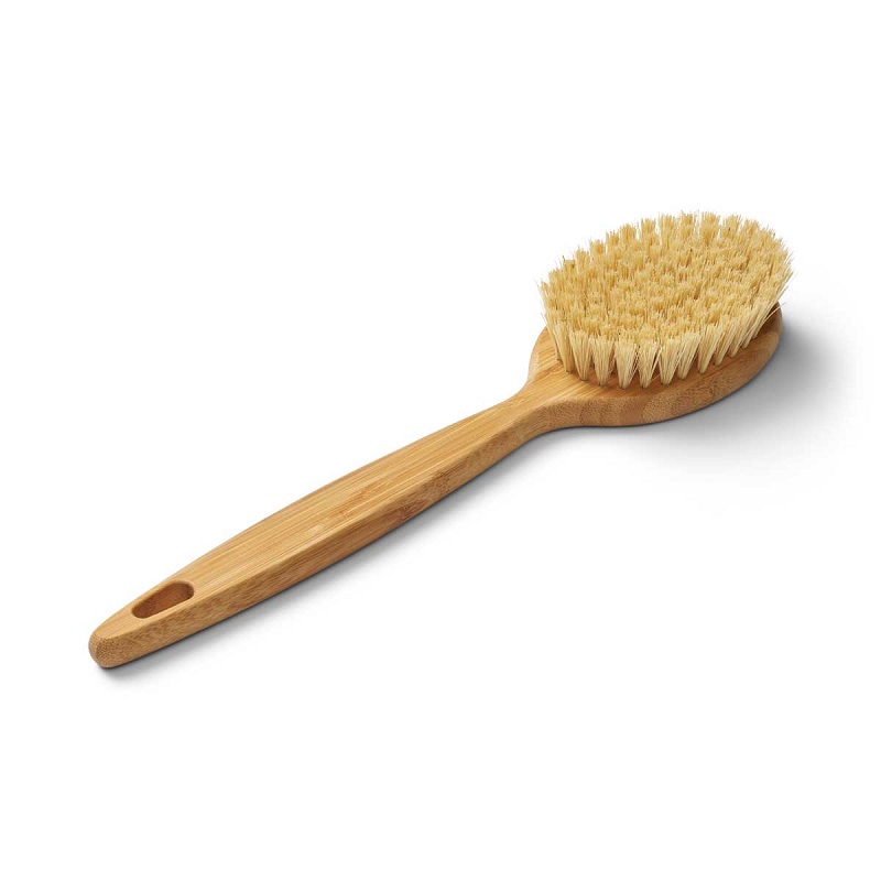 Organic Beauty Supply Bambus Sisal Våd Og Tørbørste Med Skaft