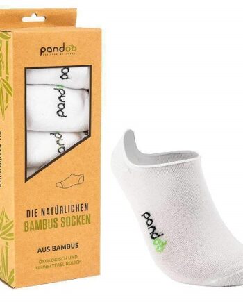 Pandoo   Hvide Bambus Footies Str  39 42