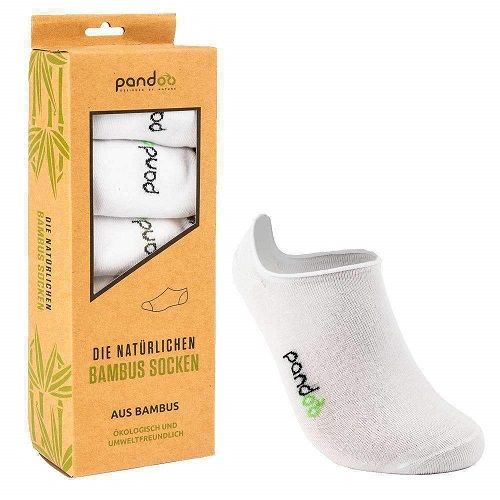 Pandoo Hvide Bambus Footies Str 39 42