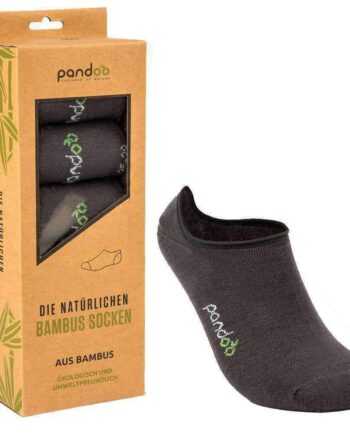 Pandoo   Koksgrå Bambus Footies Str  35 38