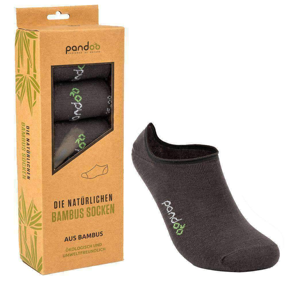 Pandoo Koksgrå Bambus Footies Str 35 38